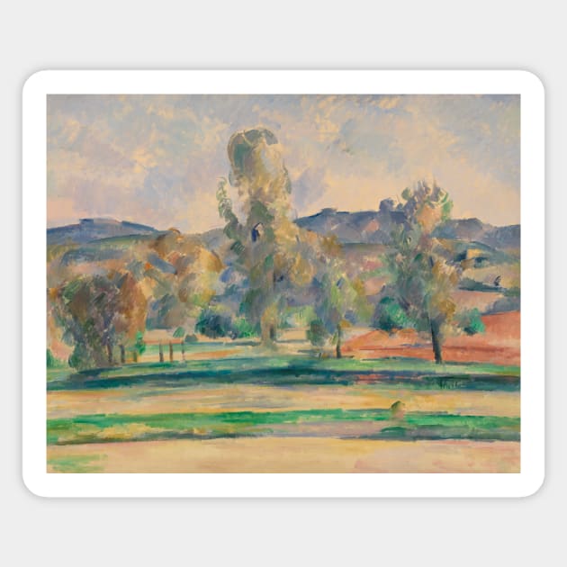 Autumn Landscape by Paul Cezanne Sticker by Classic Art Stall